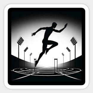 Track and Field Sticker